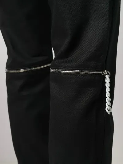knee zip detail jeans | Raf Simons 