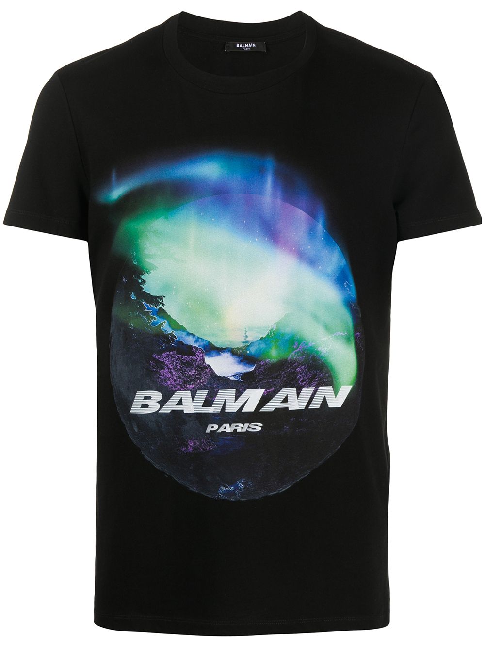 фото Balmain футболка с принтом northern lights