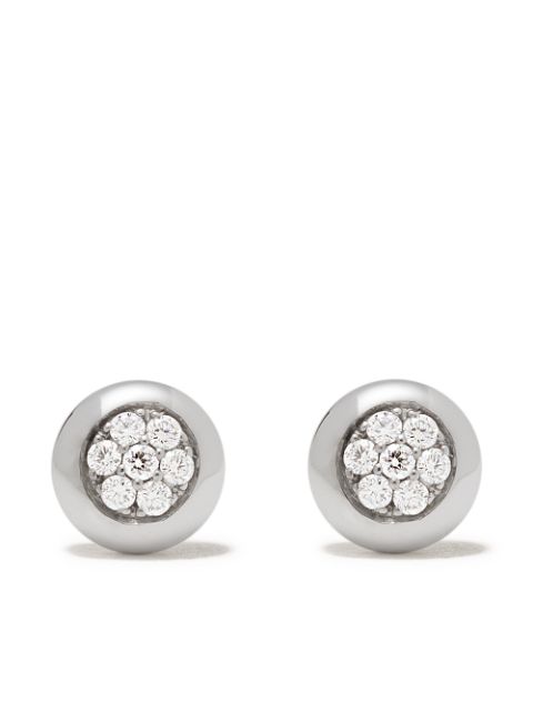 Georg Jensen - 18kt white gold Aurora diamond stud earrings