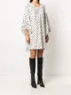 Parlor star-print asymmetric dress