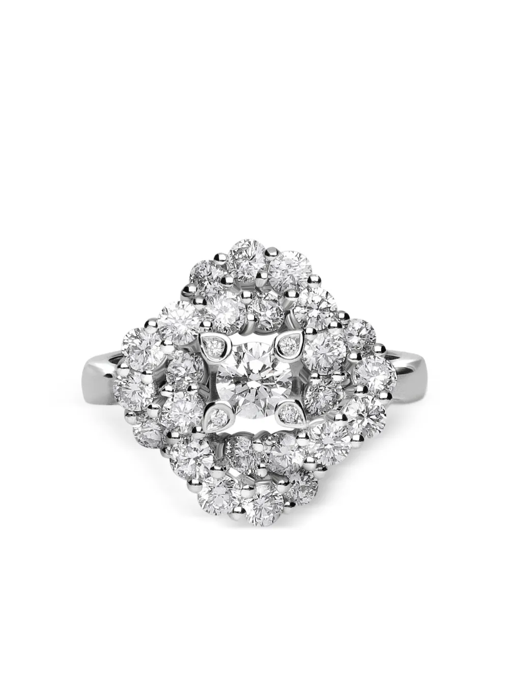 LEO PIZZO 18kt Vortex Weißgoldring mit Diamant | Silber | Image 1