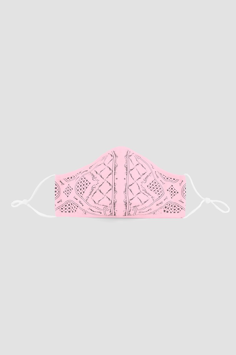 The Protector Mask-pink #0 The Protector Mask, BLACK Natural (Veg)->Cotton Live Free The Protector Mask from 3.1 Phillip Lim. - 0