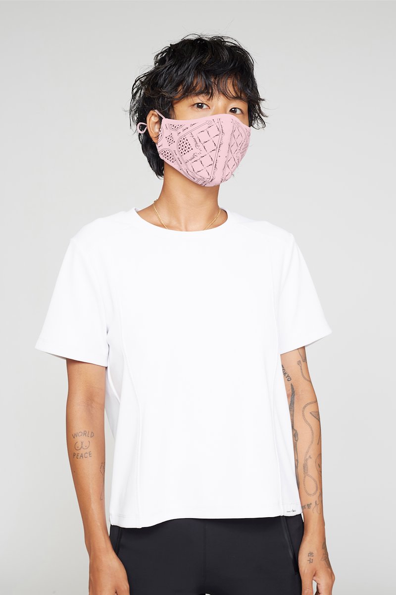 The Protector Mask-pink #1 The Protector Mask, BLACK Natural (Veg)->Cotton Live Free The Protector Mask from 3.1 Phillip Lim. - 3