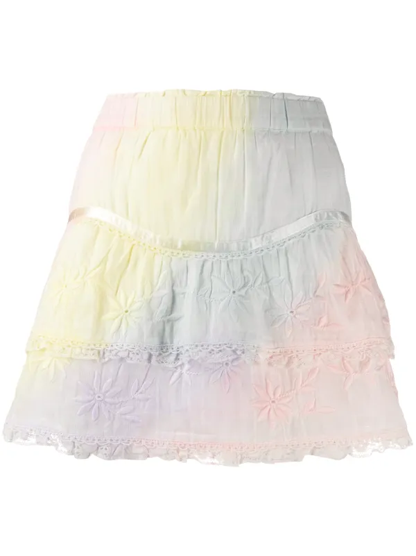 loveshackfancy tie dye skirt