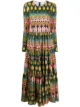 Image 1 of La Doublej abstract print flared dress