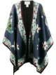 Imagem 1 de La Doublej Poncho com estampa Butterfly Blu