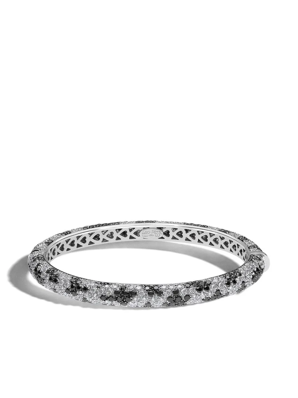 LEO PIZZO 18kt white gold Leopard diamond bange