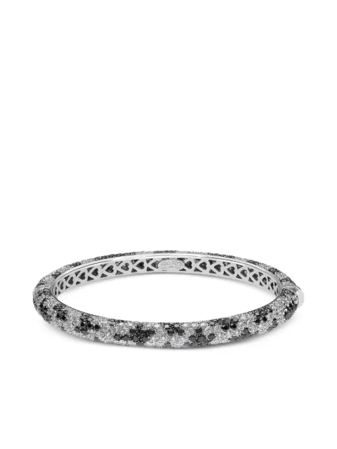 LEO PIZZO brazalete Leopard en oro blanco de 18kt con diamantes