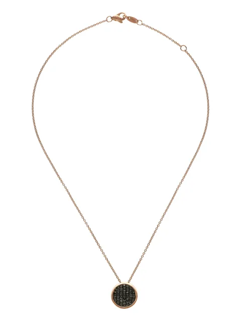 LEO PIZZO 18kt roségouden Coin halsketting met diamanten hanger