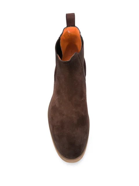 santoni suede ankle boots