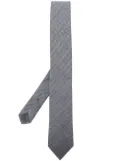 Brunello Cucinelli herringbone pattern tie - Grey