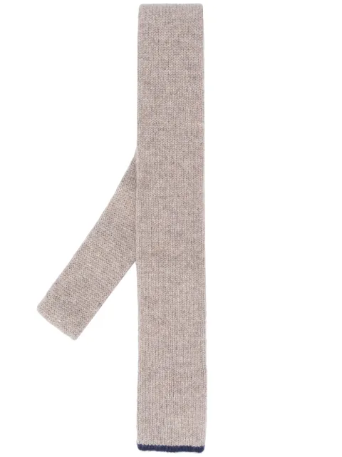 Brunello Cucinelli fine knit skinny scarf