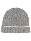 Brunello Cucinelli cashmere two-tone beanie - Grey