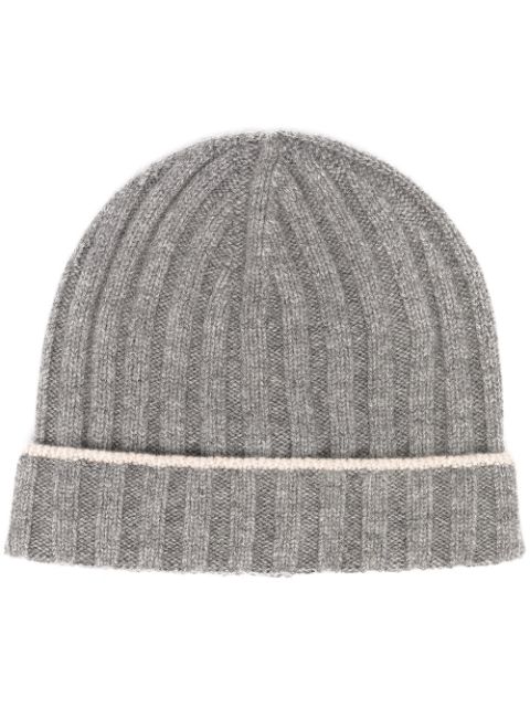 Brunello Cucinelli cashmere two-tone beanie Men