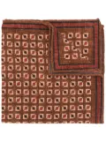 Brunello Cucinelli geometric-print square scarf - Brown