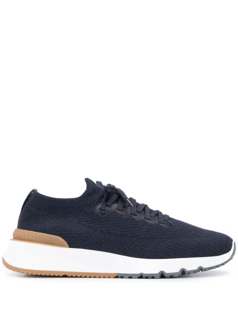 Brunello Cucinelli knitted low-top sneakers