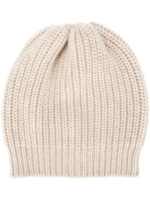 Brunello Cucinelli plain cable-knit beanie 