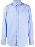 Brunello Cucinelli plain blue cotton shirt