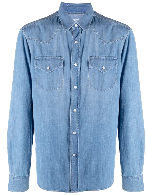 plain denim shirt