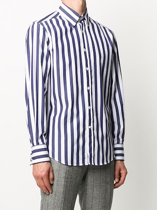 button-down collar striped shirt展示图