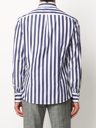 button-down collar striped shirt展示图