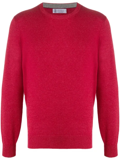 Brunello Cucinelli rib-trimmed cashmere jumper