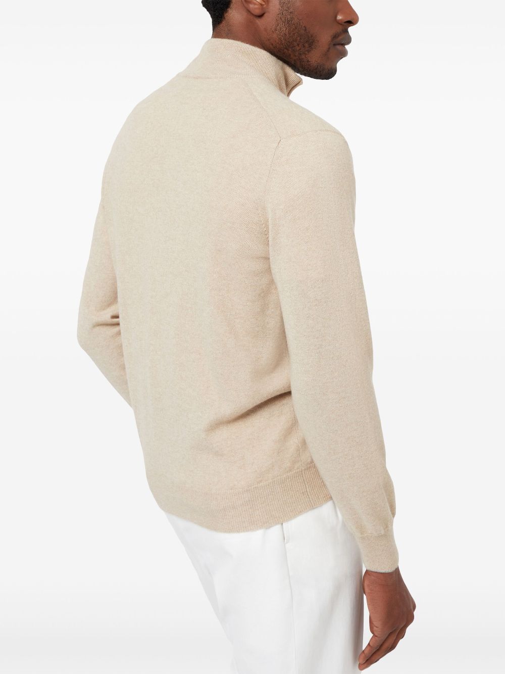 Brunello Cucinelli high neck zip front sweatshirt Men