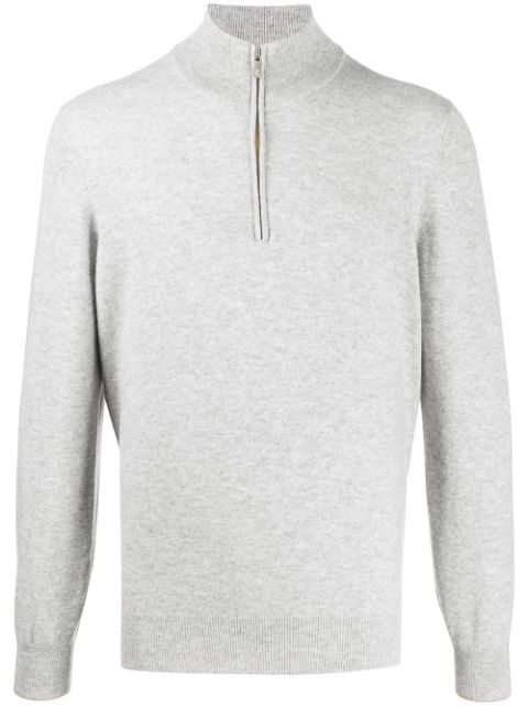 Brunello Cucinelli zip-up cashmere jumper Men