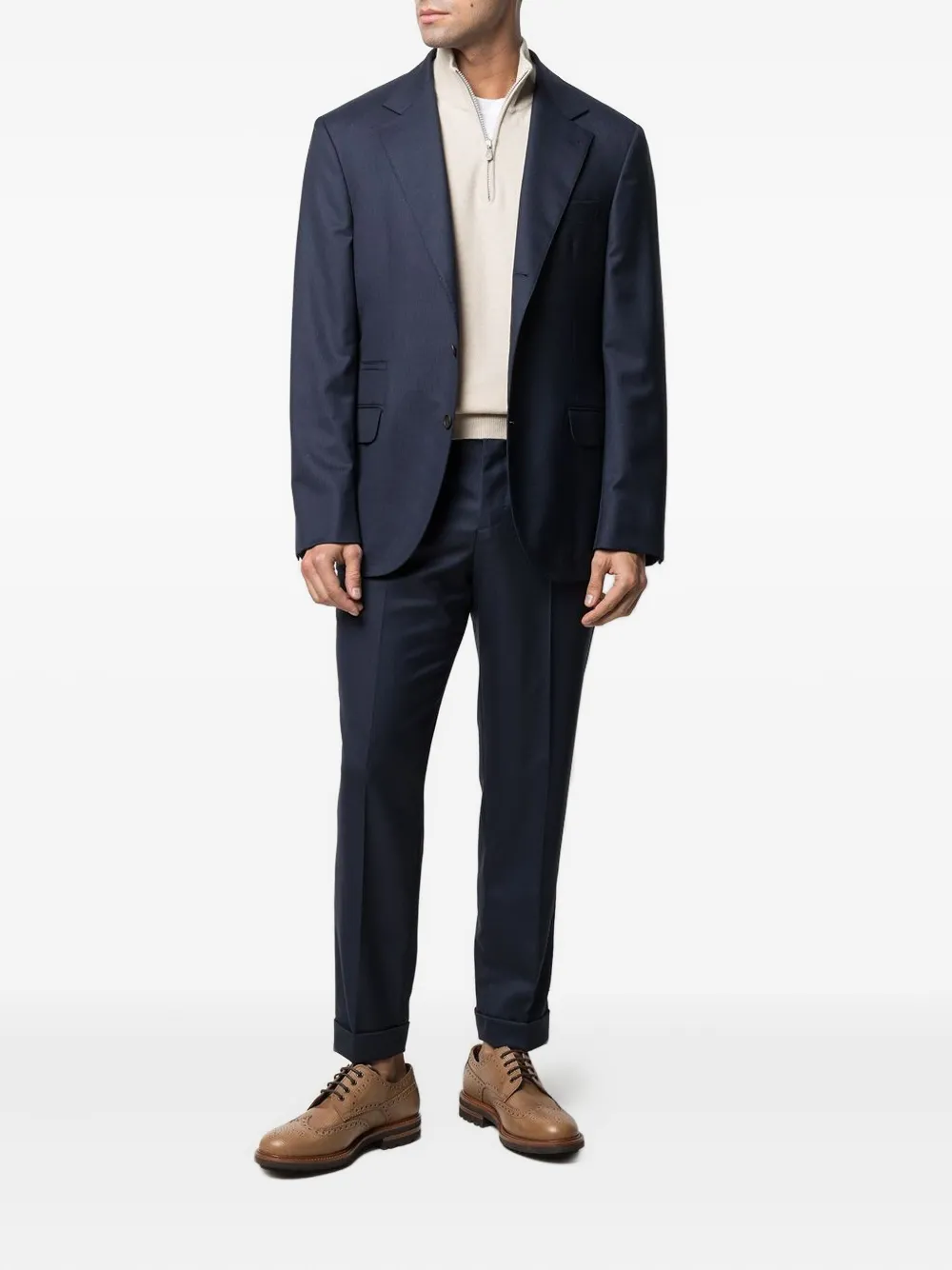 Brunello Cucinelli short-zip knitted jumper | Knitted Sweaters | Image 2