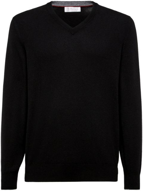 Brunello Cucinelli V-neck cashmere jumper Men