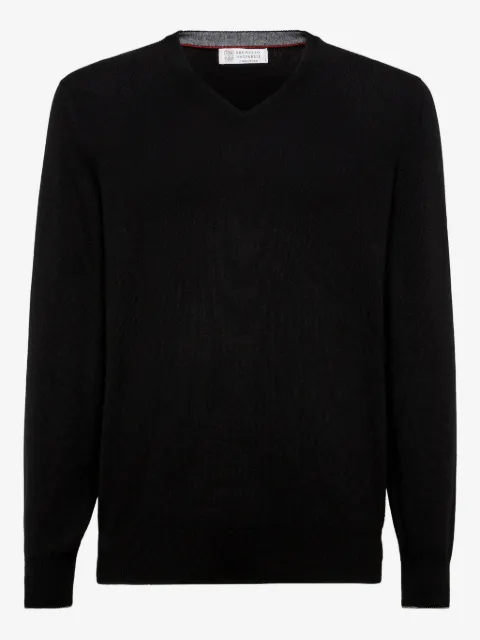 Brunello Cucinelli V-neck cashmere jumper