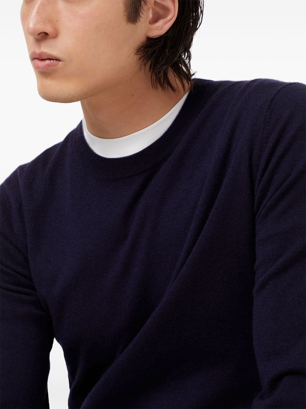 Brunello Cucinelli ribbed-detail cashmere jumper Men