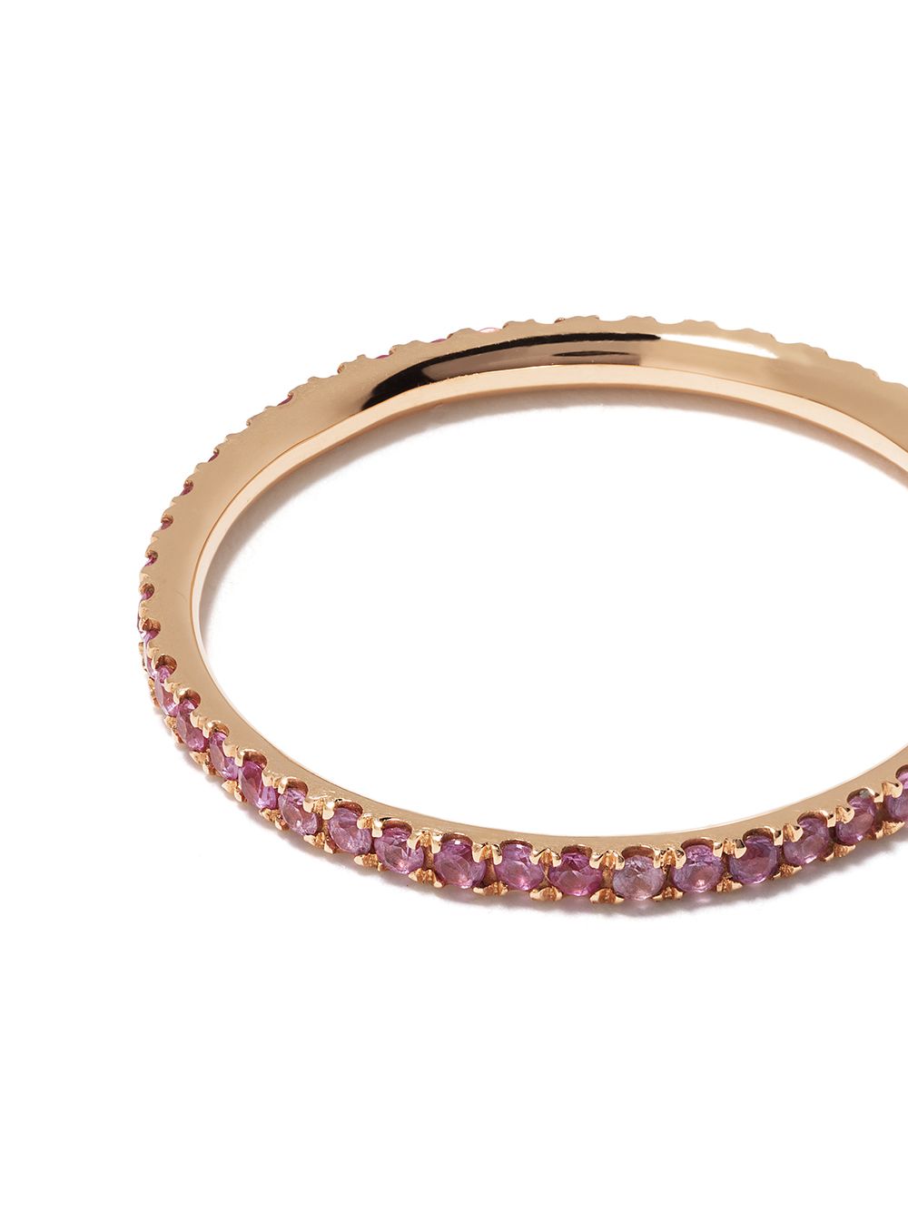 фото Ileana makri узкое кольцо из розового золота с сапфиром