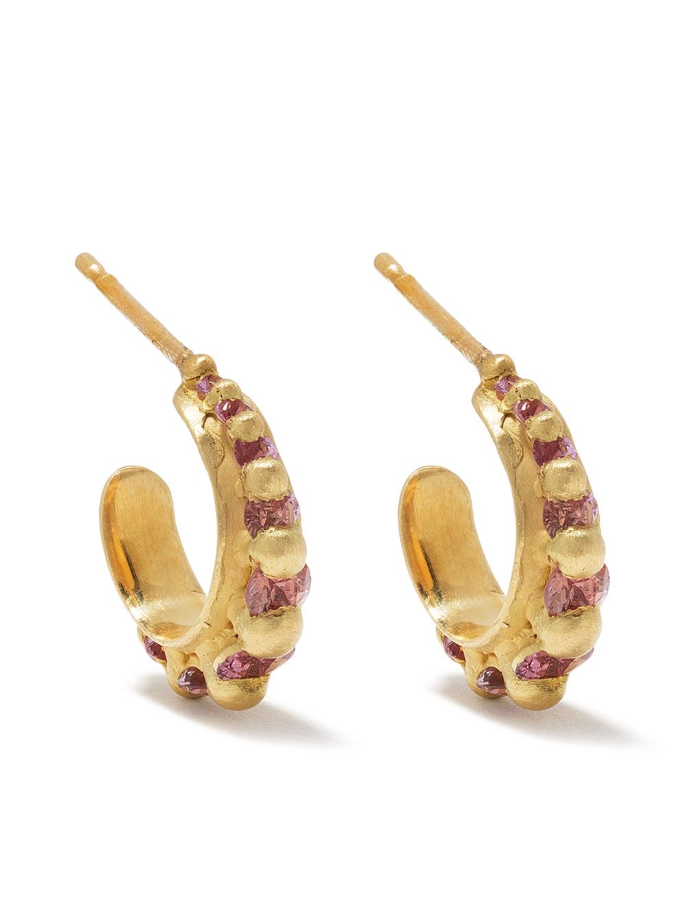 Polly Wales 18kt Yellow Gold Nova Sapphire Earrings