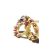 Polly Wales 18kt yellow gold Osiris sapphire single earring