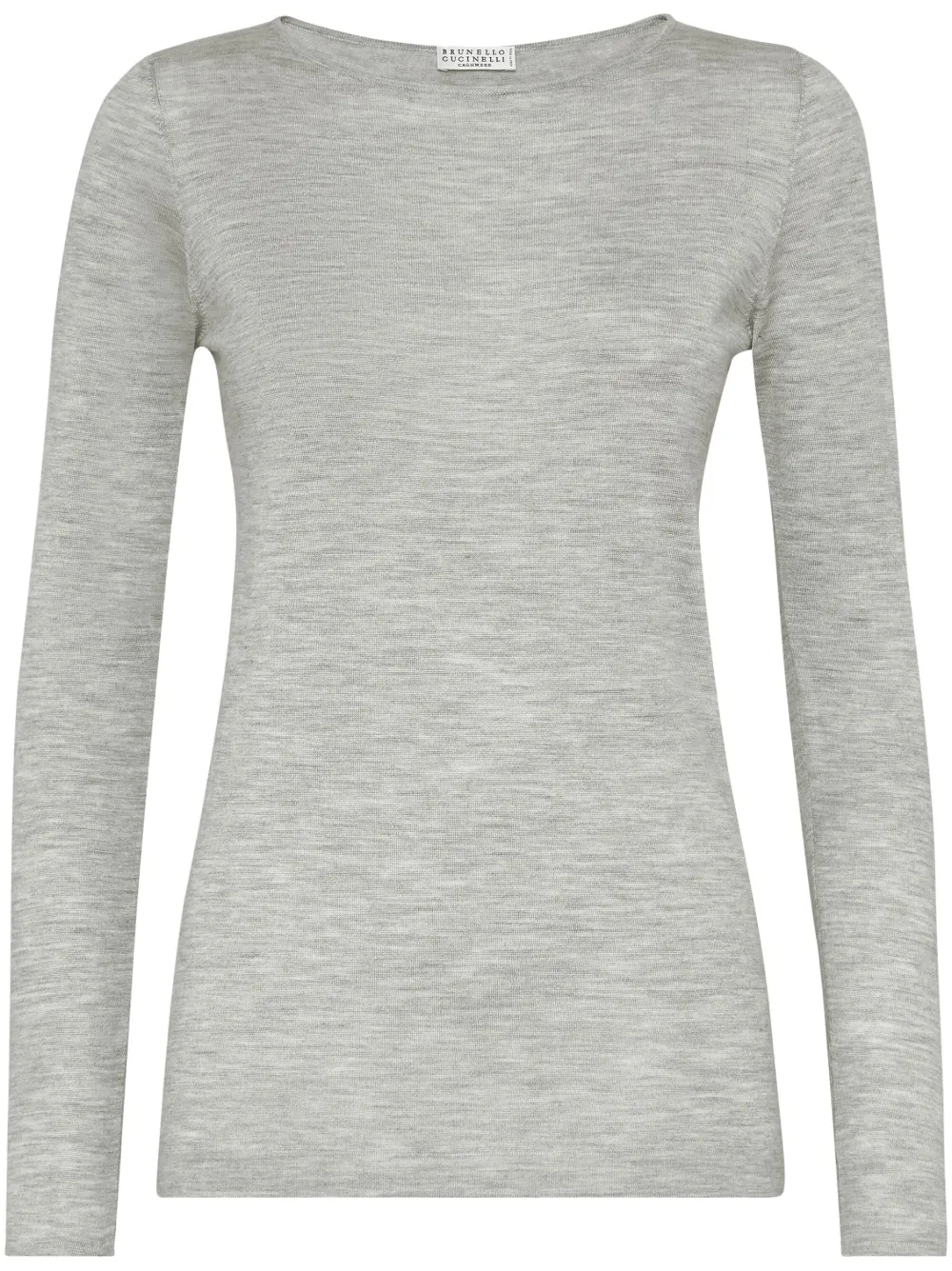 Brunello Cucinelli Knitted Top In Grey