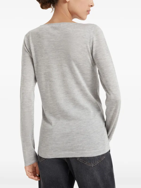【関税&送料込】Brunello Cucinelli Top Brunello Cucinelli Monili chain-detail Shirt | Neutrals