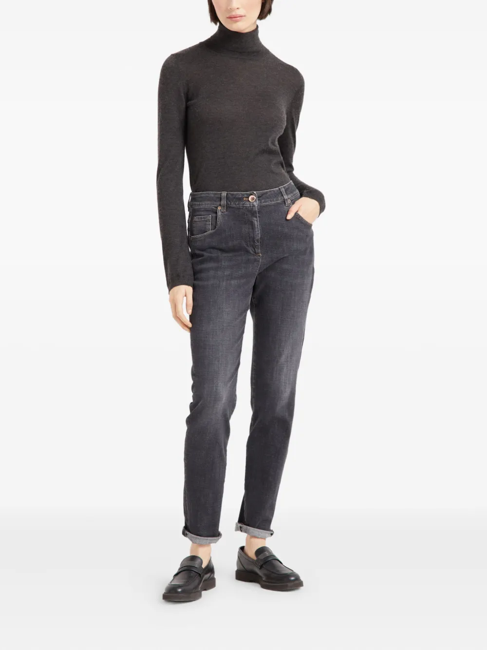 Brunello Cucinelli fine knit jumper | Knitted Sweaters | Image 2