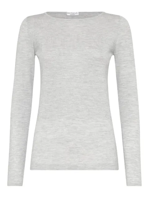 Brunello Cucinelli suéter de tejido fino