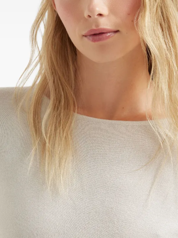 BRUNELLO CUCINELLI メッシュニット Brunello Cucinelli メッシュ Vネックセーター