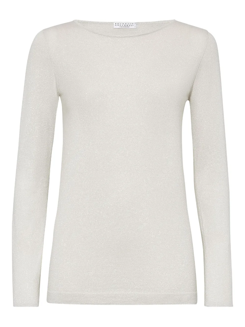 Brunello Cucinelli long-sleeve knitted top | Neutrals | Image 1