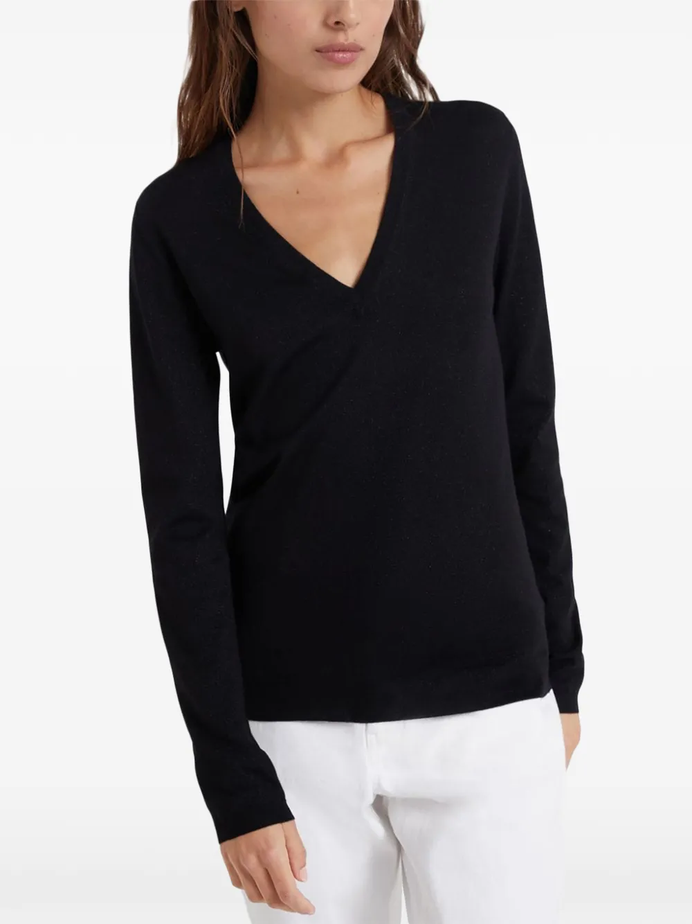  Brunello Cucinelli Pullover Mit Lockerem Schnitt   Schwarz 