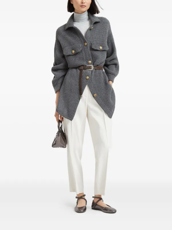 Brunello Cucinelli Fine Knit Jumper | Grey | FARFETCH
