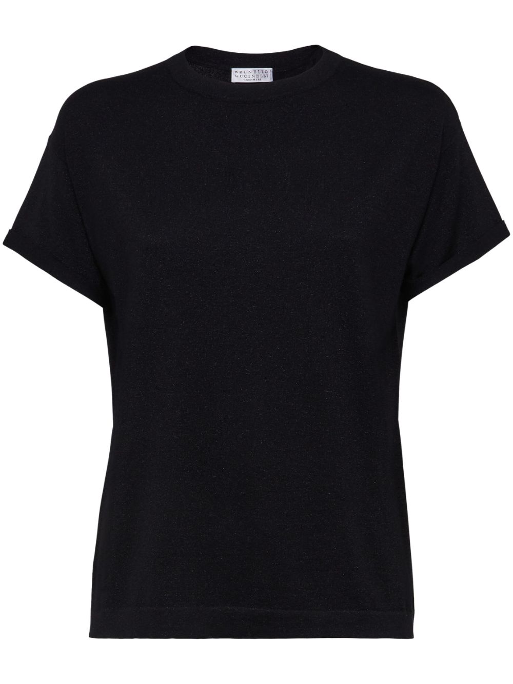 Brunello Cucinelli plain knitted T-shirt - Black