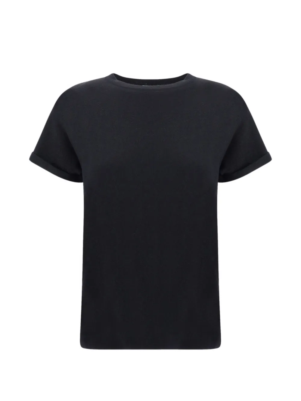 BRUNELLO CUCINELLI Gestricktes T-Shirt - Schwarz