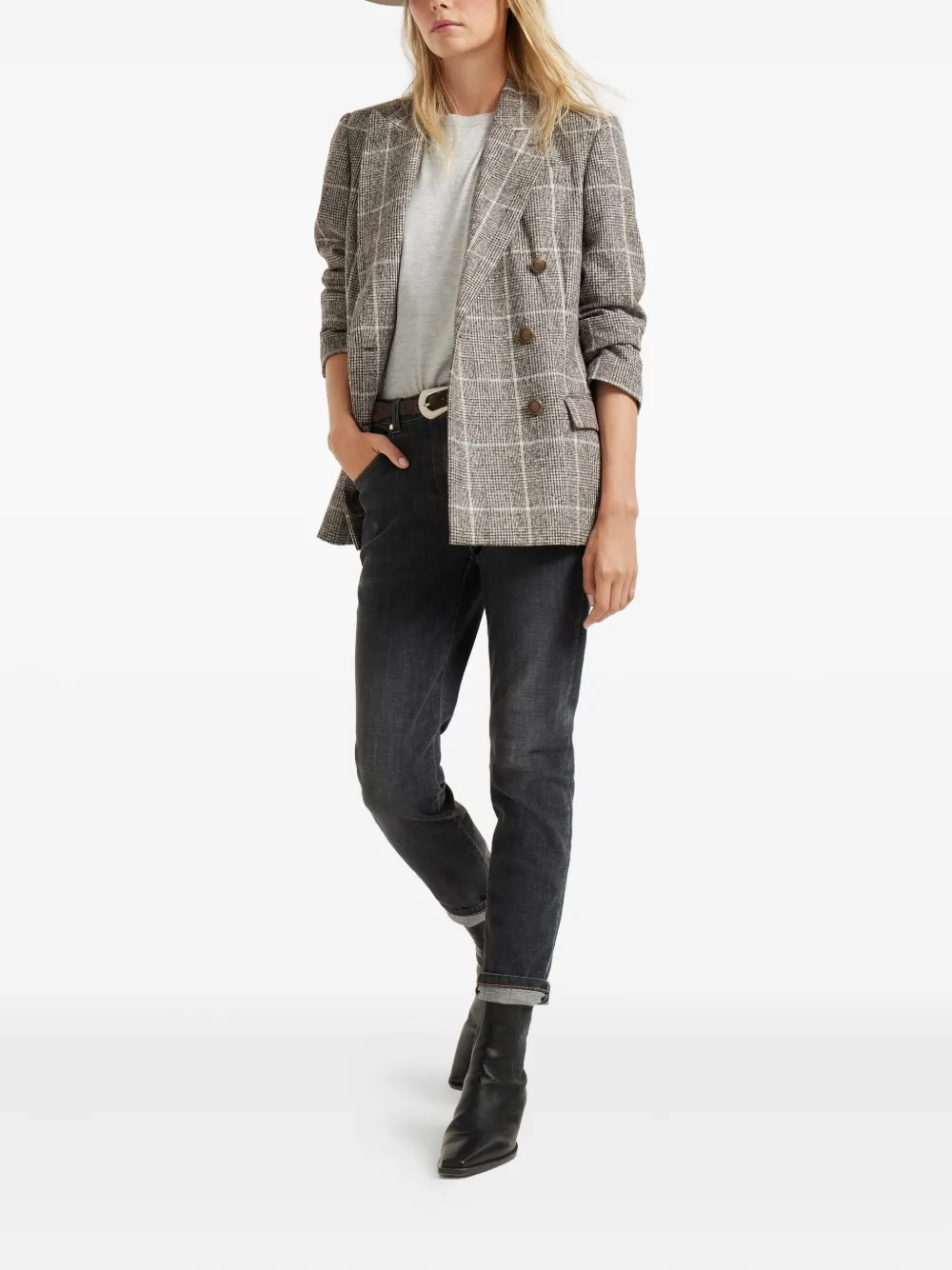 Brunello Cucinelli lurex-knit T-shirt | T-Shirts & Jersey Shirts | Image 2