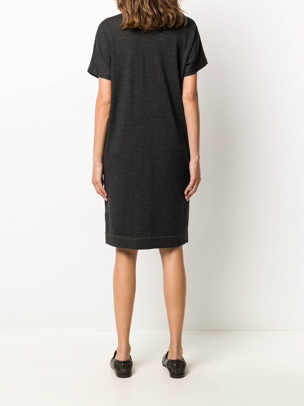 Brunello Cucinelli Knitted T-shirt Dress - Farfetch