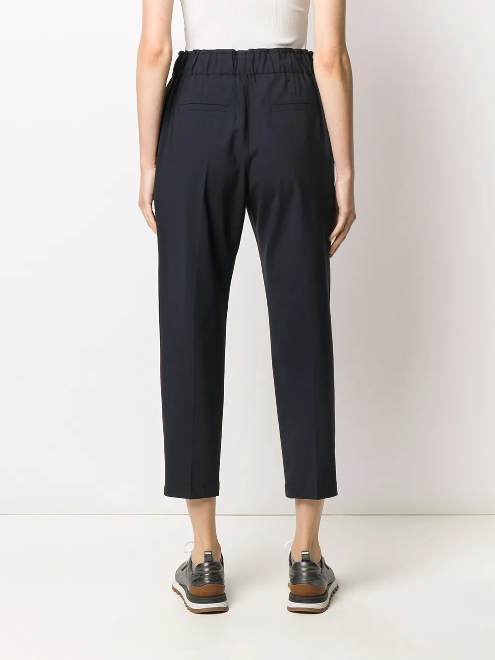 Brunello Cucinelli Cropped broek Blauw