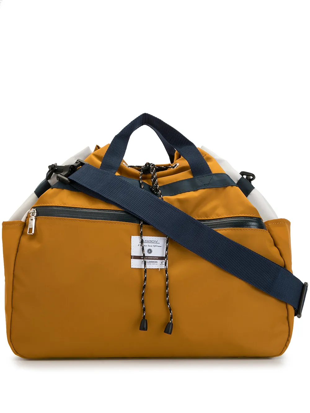 

As2ov bolsa de hombro de sarga con cordones - Amarillo