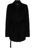 JOSEPH Cenda double-face belted coat - Black